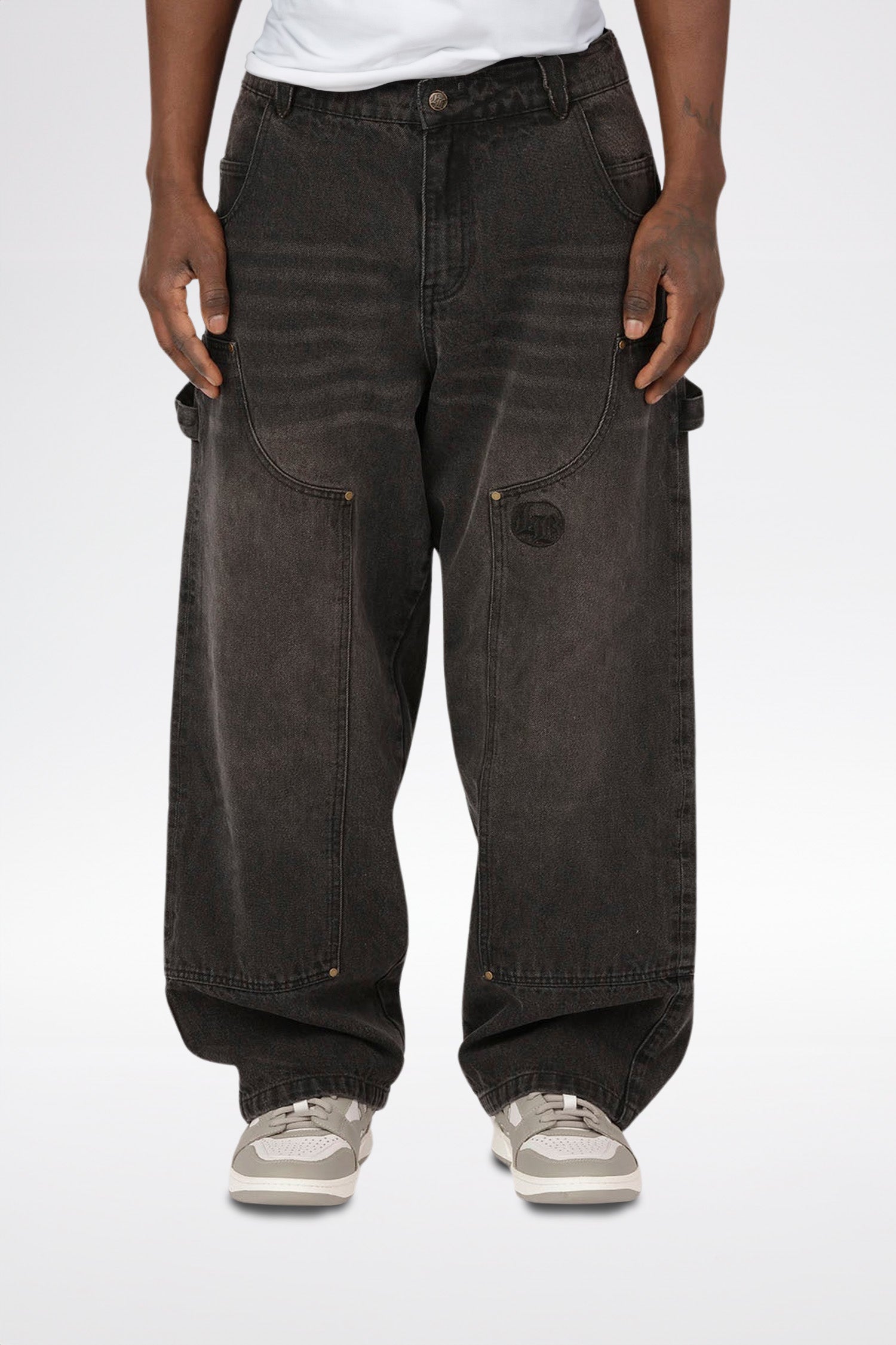 LOST BOYS BAGGY CARPENTER Jeans Stonewashed Black