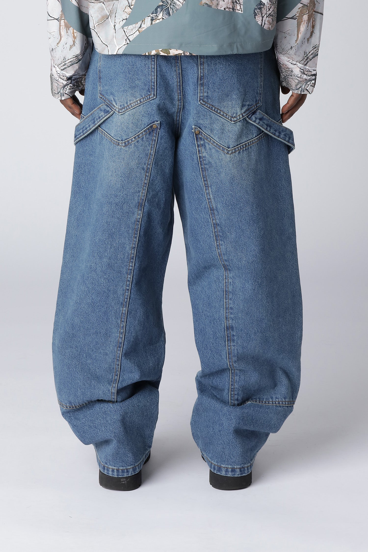 LOST BOYS BAGGY CARPENTER Jeans Stonewashed Blue