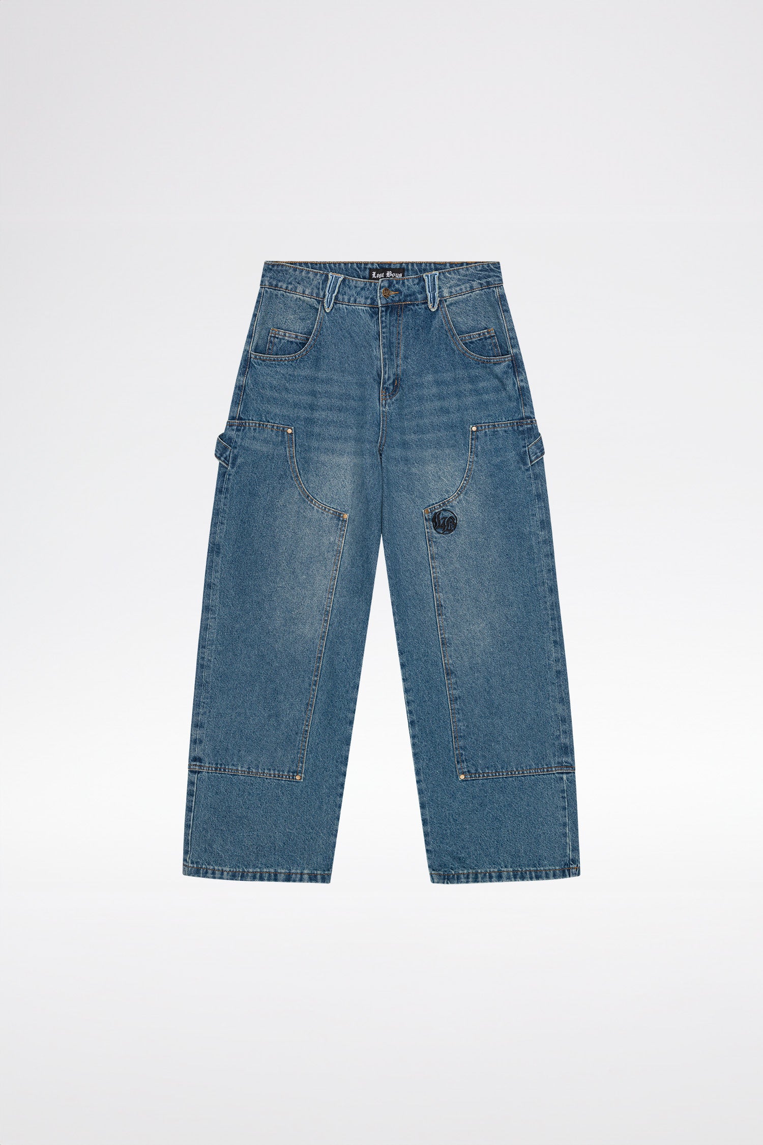 LOST BOYS BAGGY CARPENTER Jeans Stonewashed Blue