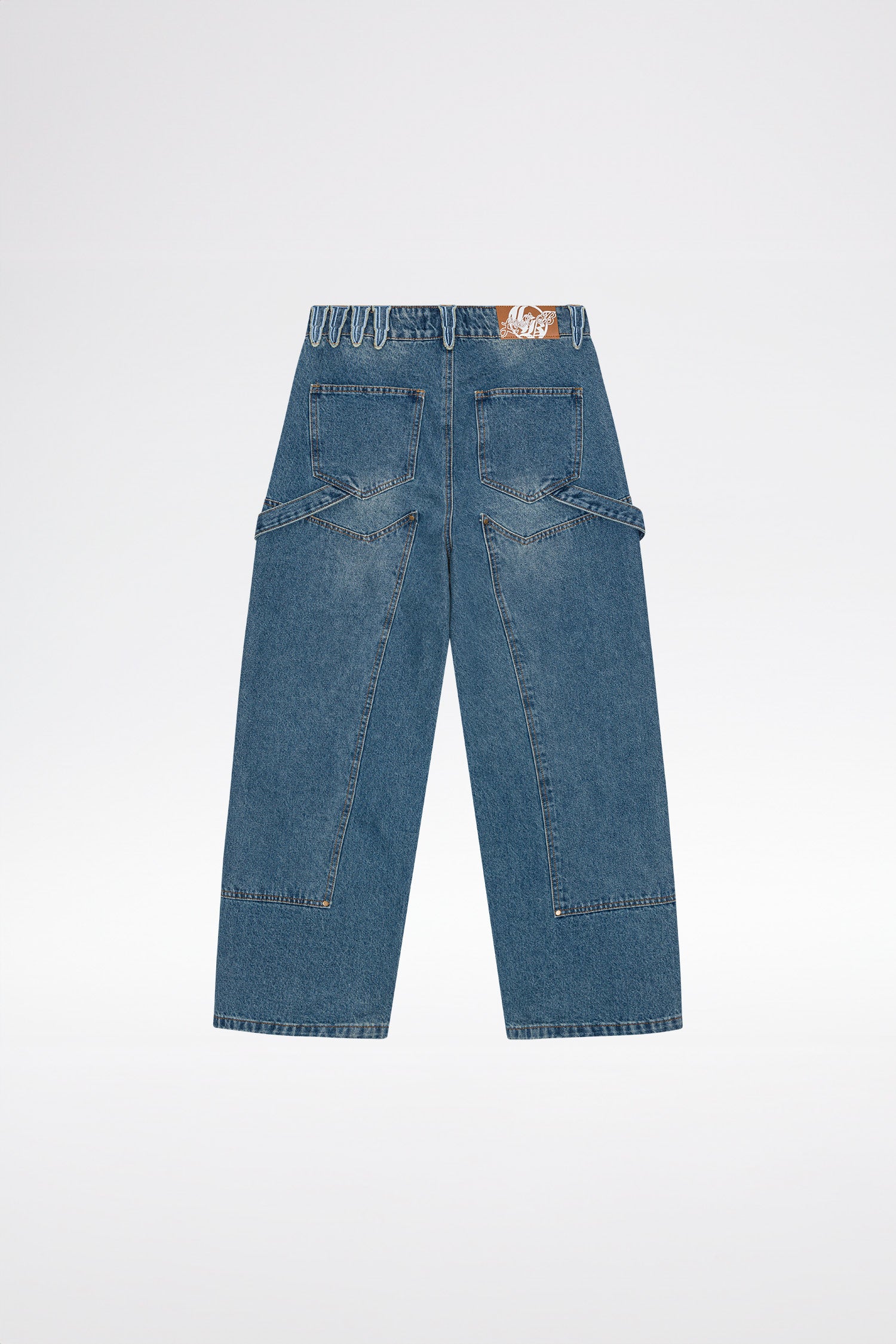 LOST BOYS BAGGY CARPENTER Jeans Stonewashed Blue