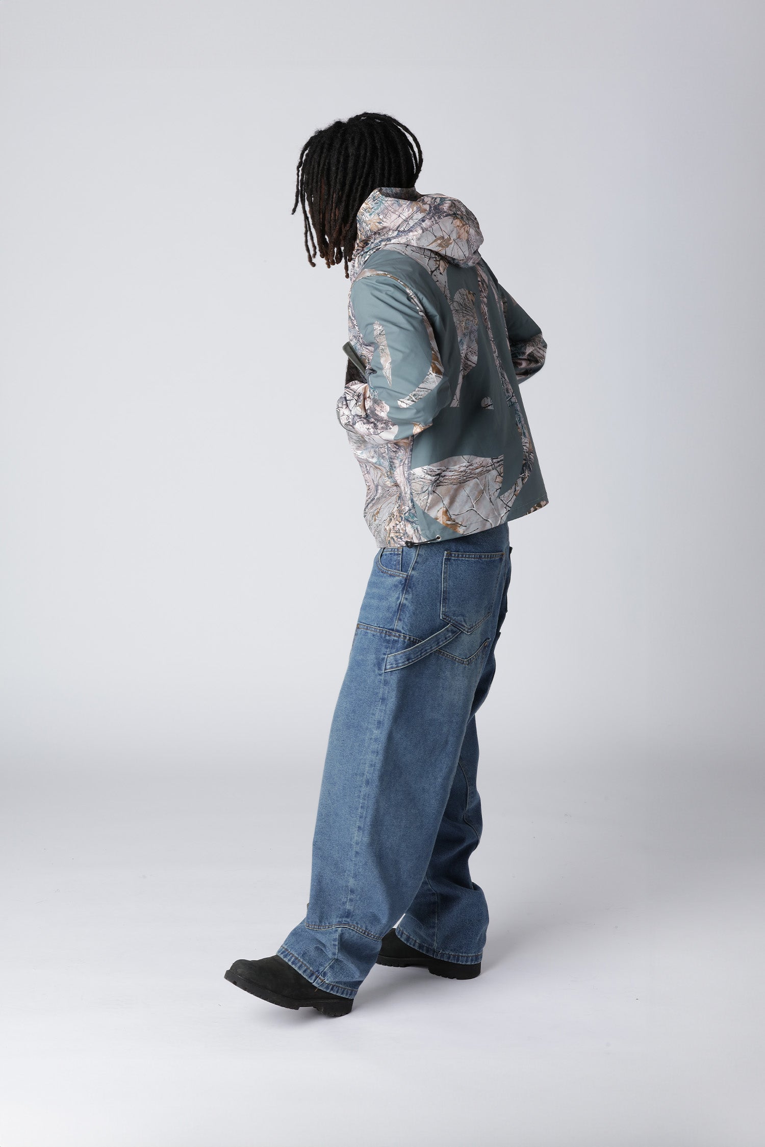 LOST BOYS BAGGY CARPENTER Jeans Stonewashed Blue