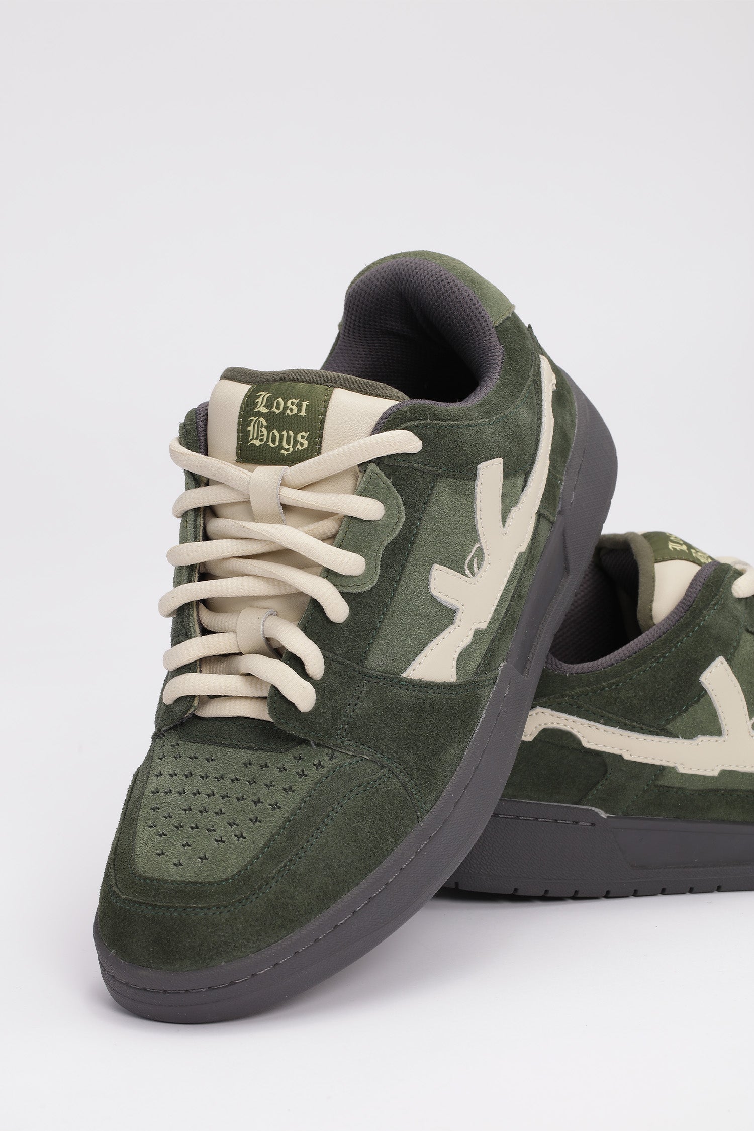 LOST BOYS DARK FOREST Sneaker Green/Black/Cream