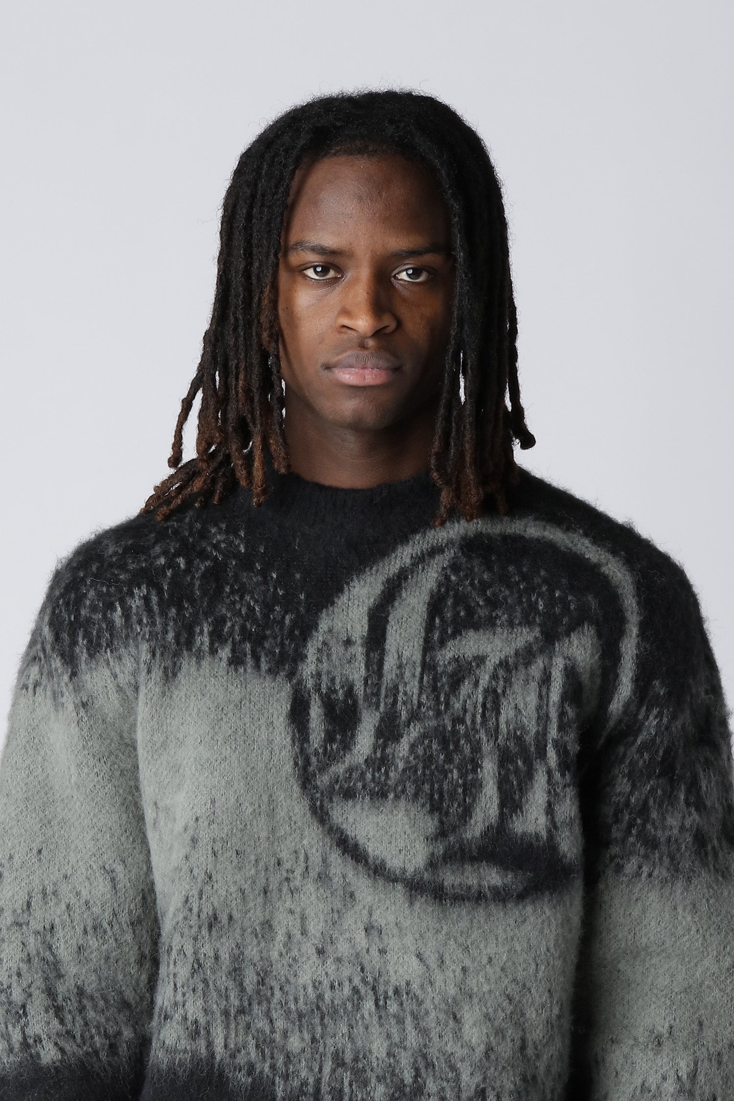 LOST BOYS TEXTURED KNITWEAR Outer layer Black/Grey