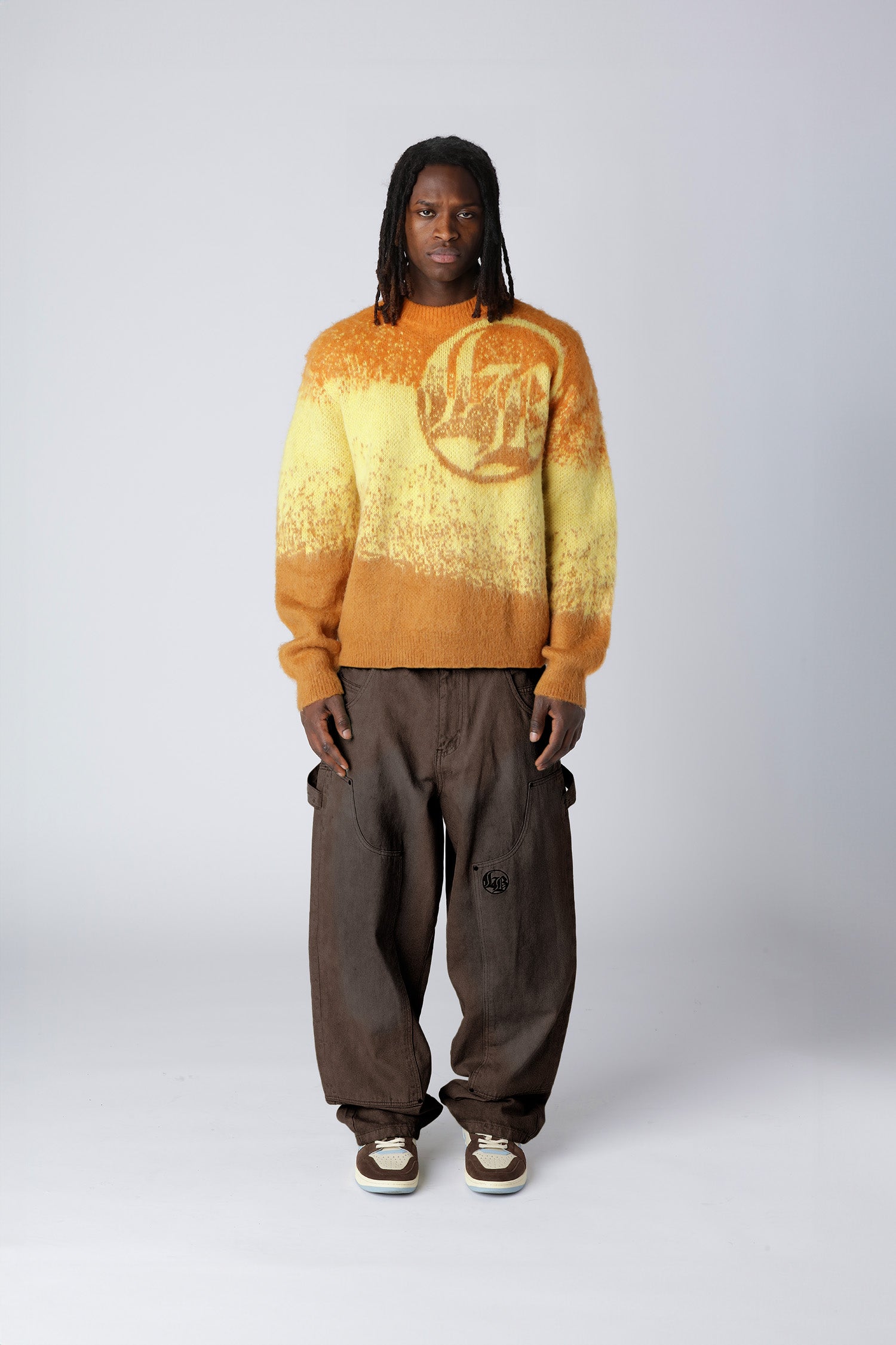 LOST BOYS TEXTURED KNITWEAR Outer layer Yellow/Orange