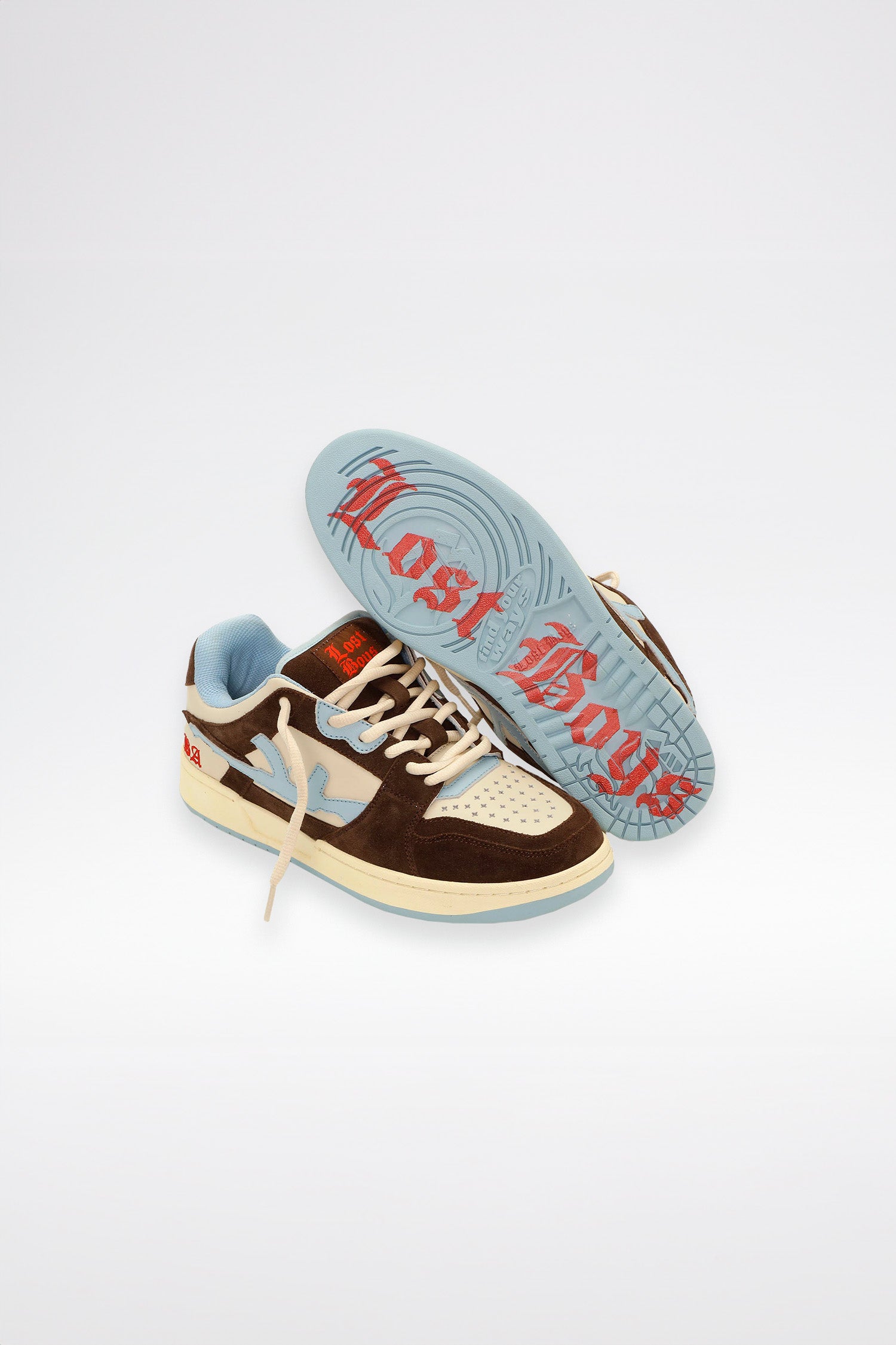 LOST BOYS TOKKA LOWS Sneaker Brown/Beige/Blue