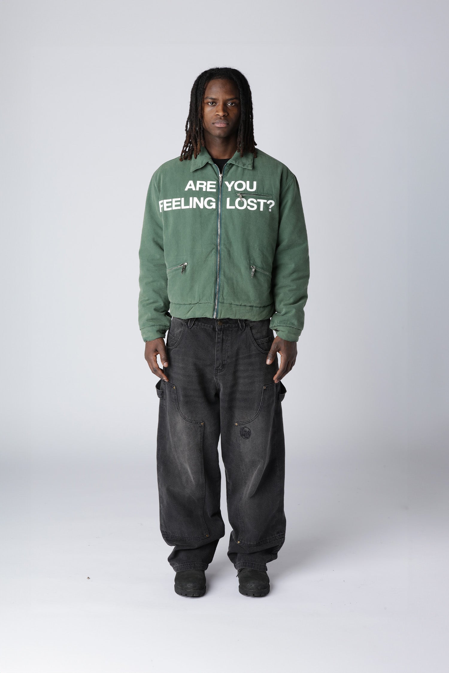 LOST BOYS WASHED DETROIT JACKET Jacket Washed Green