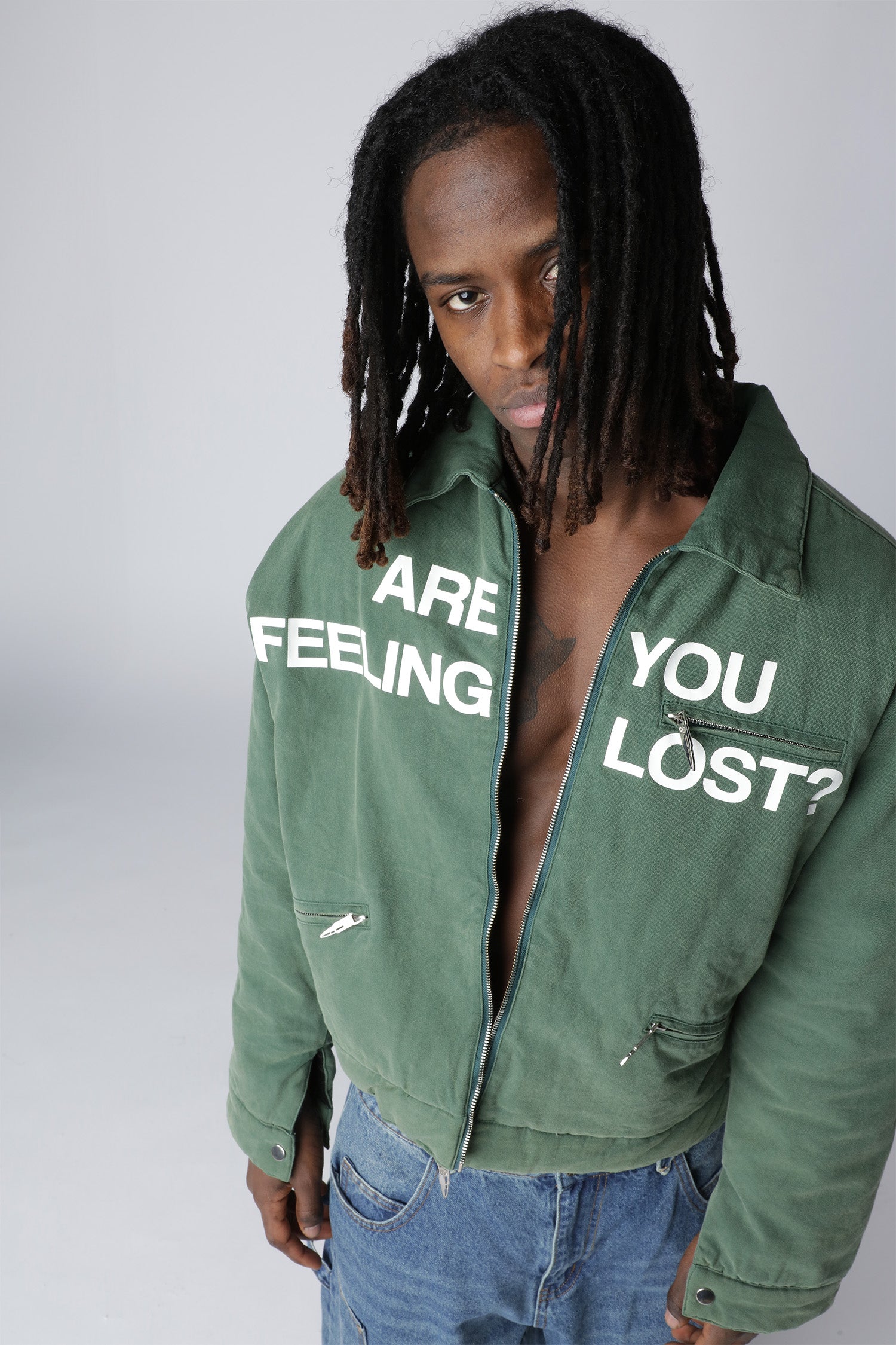 LOST BOYS WASHED DETROIT JACKET Jacket Washed Green