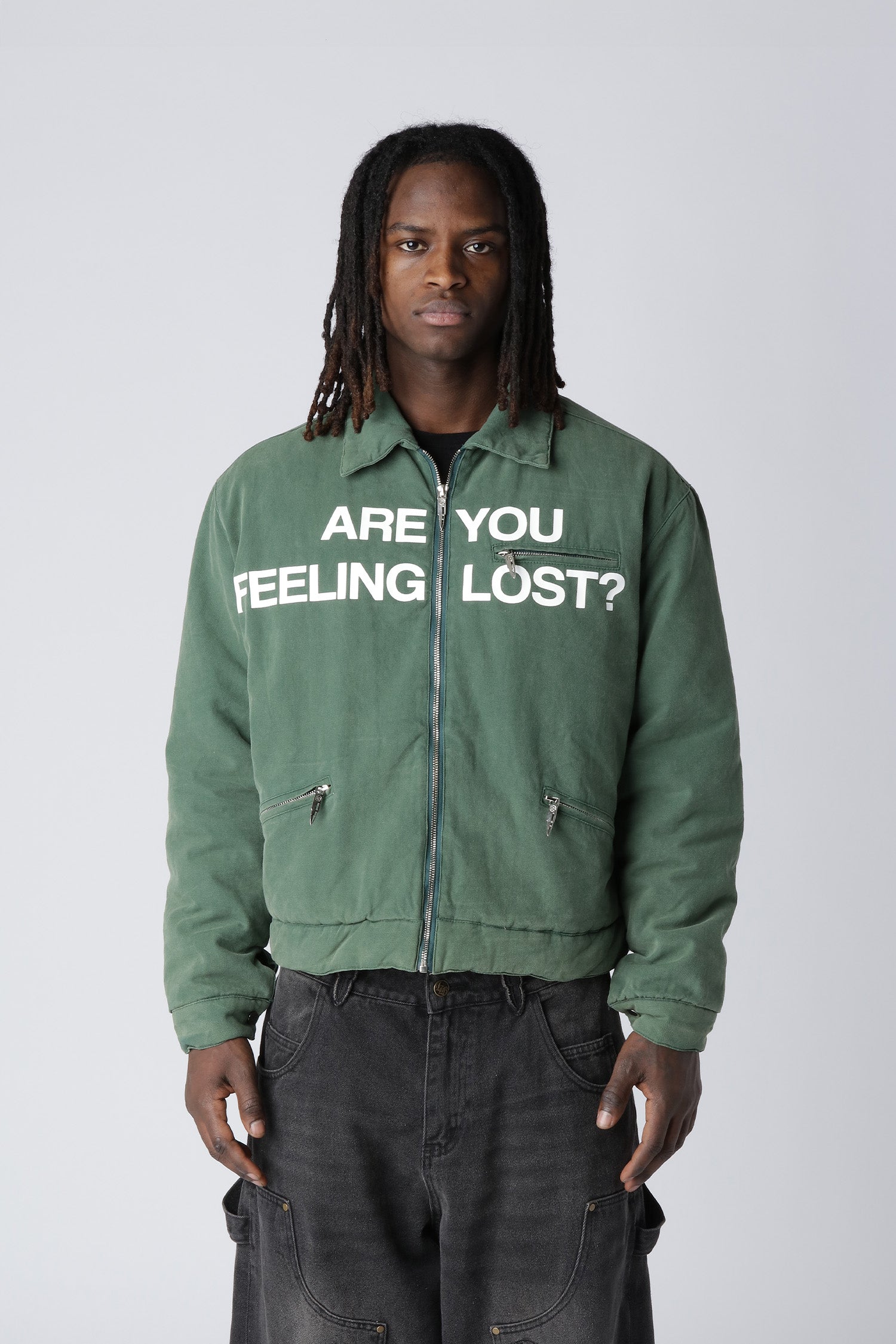 LOST BOYS WASHED DETROIT JACKET Jacket Washed Green